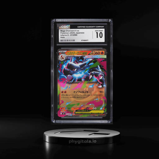 2025 Pokemon Japanese Mega Inferno X Holo Mega Charizard X EX #13 CGC 10 GEM MINT