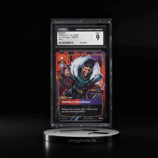 2026 Riftbound LoL Spiritforged Draven #185 CGC 9 MINT