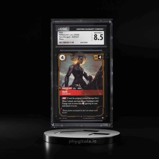 2026 Riftbound: LoL Spiritforged Rell #024 CGC 8.5 NM-MT+