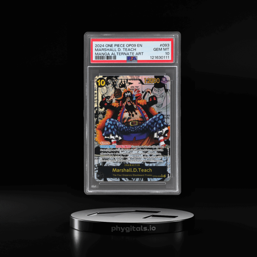 2024 One Piece Emperors In the New World Manga Alternate Art Marshall D. Teach #OP09-093 PSA 10