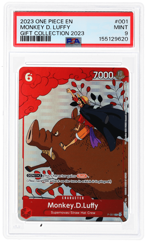 2023 One Piece Promo Gift Collection Monkey D. Luffy #P001 PSA 9