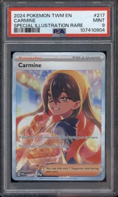 2024 Pokemon Twilight Masquerade Special Illustration Rare #217 Carmine PSA 9