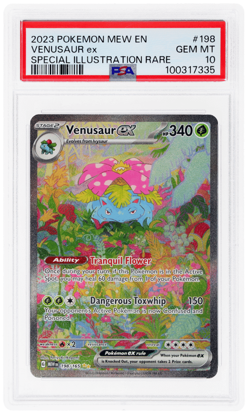 2023 Pokemon Scarlet and Violet 151 Special Illustration Rare Venusaur Ex #198 PSA 10