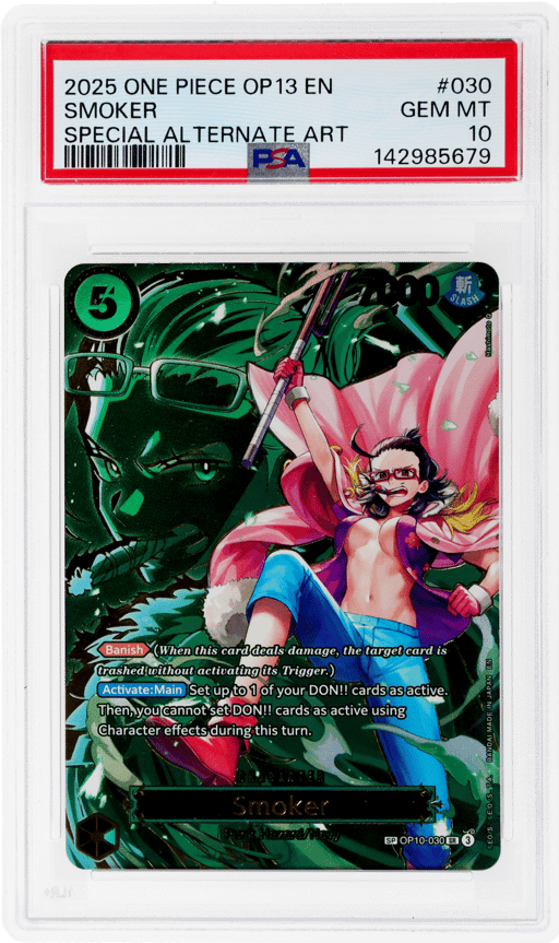 2025 One Piece Carrying On His Will Special Alternate Art Smoker #OP10030 PSA 10