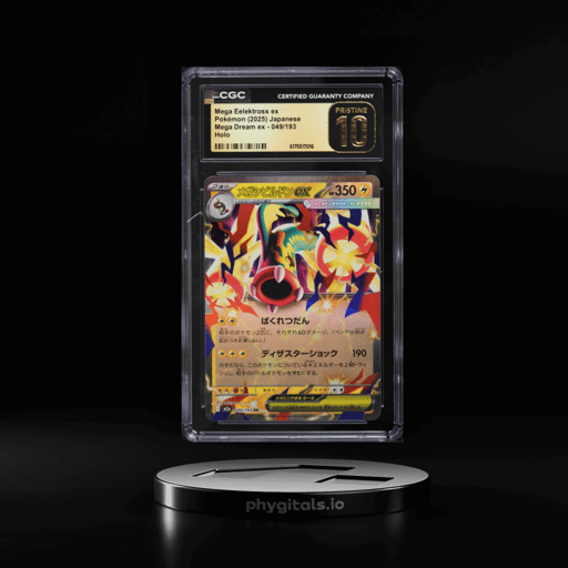 2025 Pokemon Japanese Mega Dream Ex Holo Mega Eelektross Ex #49 CGC 10 PRISTINE