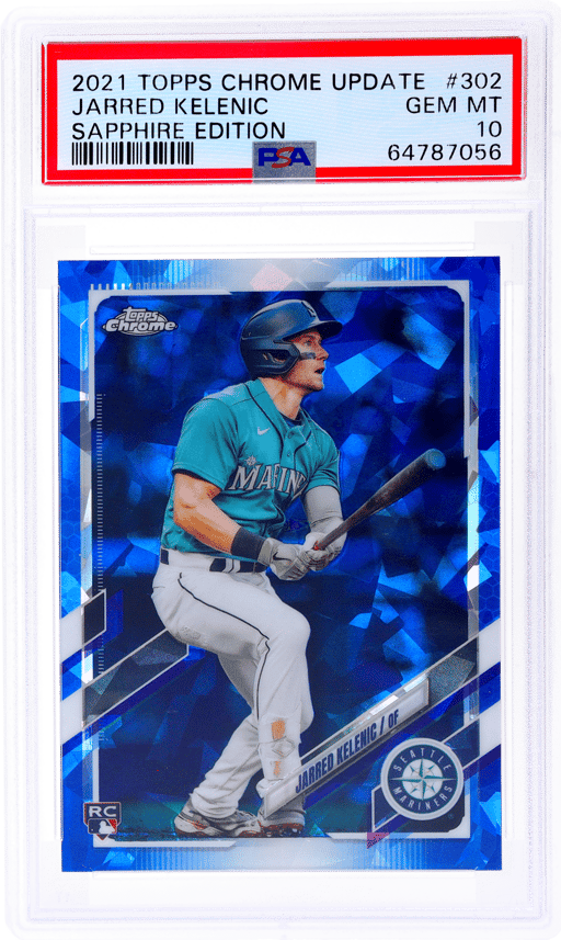 2021 Topps Chrome Update Sapphire Jarred Kelenic #US302 PSA 10