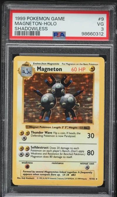 1999 Pokemon Base Set Shadowless