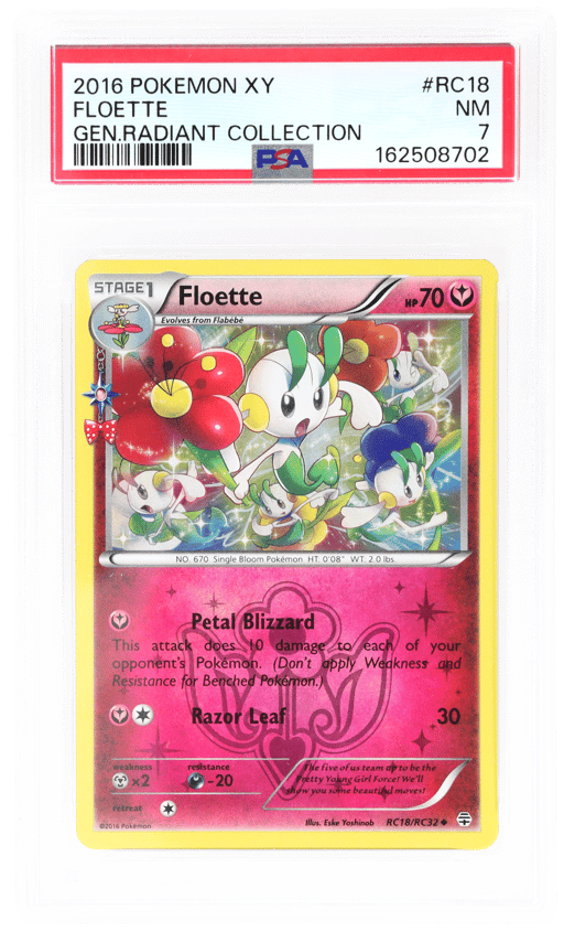 2016 Pokemon XY Generations Radiant Collection Floette #RC18 PSA 7