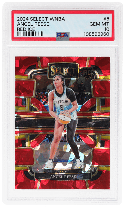 2024 Panini Select WNBA Concourse Red Ice Angel Reese #5 PSA 10