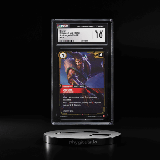 2026 Riftbound League Of Legends LOL Spiritforged Draven #020 CGC 10 GEM MINT