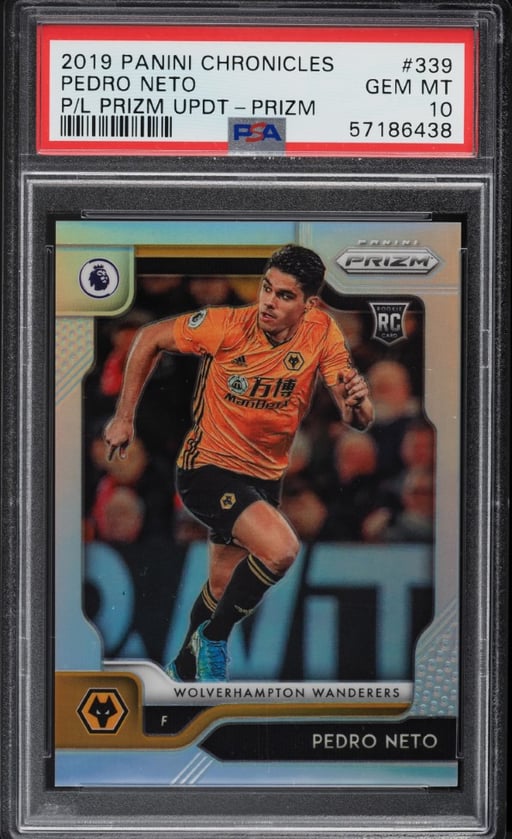 2019 Panini Chronicles PL Prizm Update Silver Pedro Neto ROOKIE #339 PSA 10 GEM