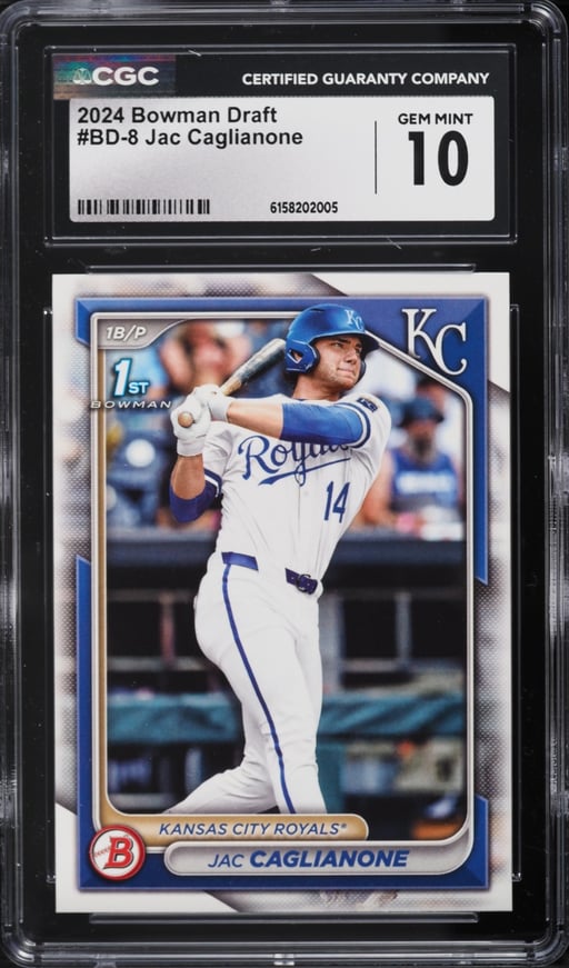 2024 Bowman Draft Jac Caglianone PROSPECT #BD-8 CGC 10 GEM MINT