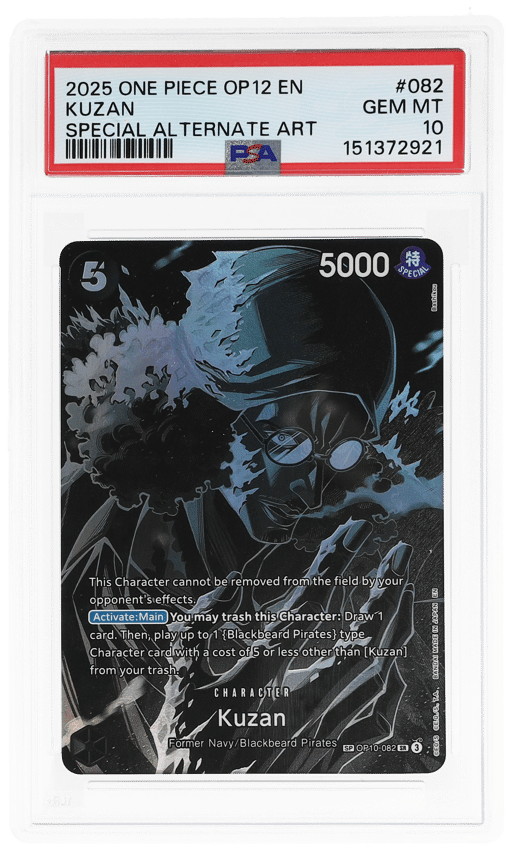 2025 One Piece Legacy of the Master Special Alternate Art Kuzan #OP10-082 PSA 10