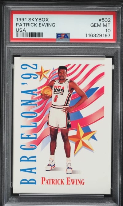 1991 Skybox USA Basketball Patrick Ewing #532 PSA 10 GEM MINT
