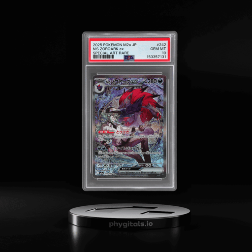 2025 Pokemon Mega Dream Ex High Class Expansion Japanese Special Art Rare N's Zoroark Ex #242 PSA 10