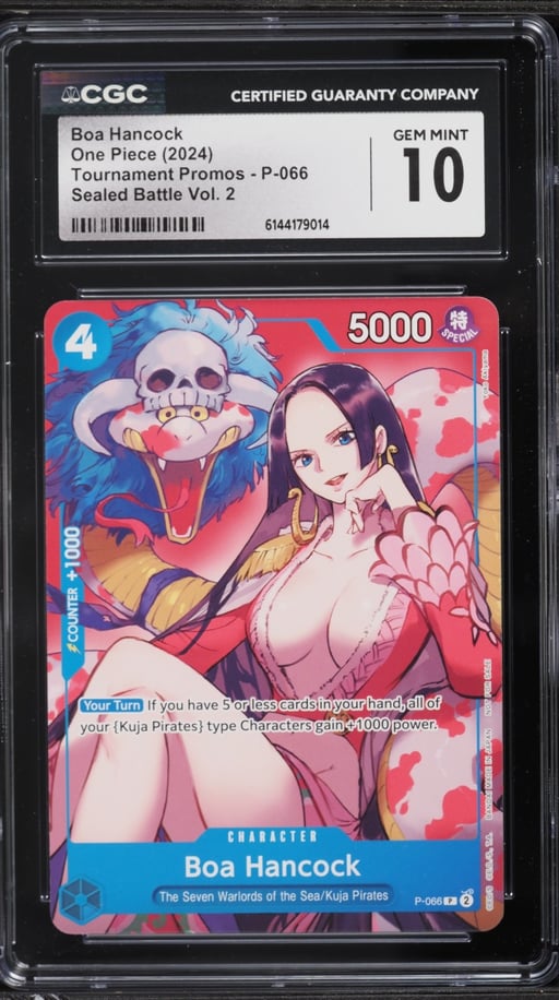 2024 One Piece Tournament Promo Sealed Battle Volume 2 Alt Art Boa Hancock #P-066 CGC 10