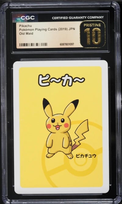 2019 Pokemon Japanese Playing Cards Old Maid Pikachu CGC 10 PRISTINE