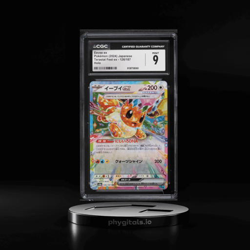 2024 Pokemon Japanese Scarlet & Violet Terastal Fest Ex Holo Eevee ex #126 CGC 9 MINT
