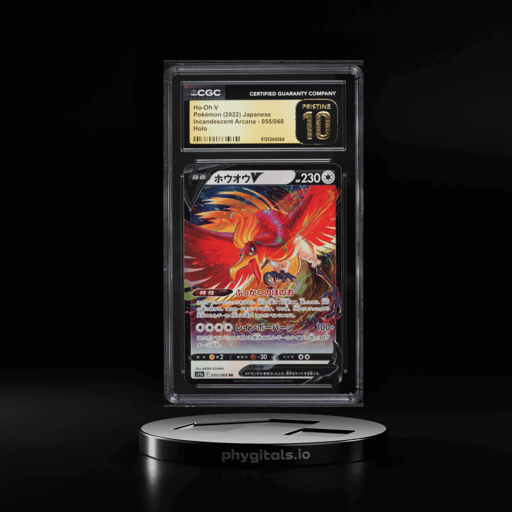 2022 Pokemon Japanese Sword & Shield Incandescent Arcana Holo Ho-Oh V #55 CGC 10 PRISTINE