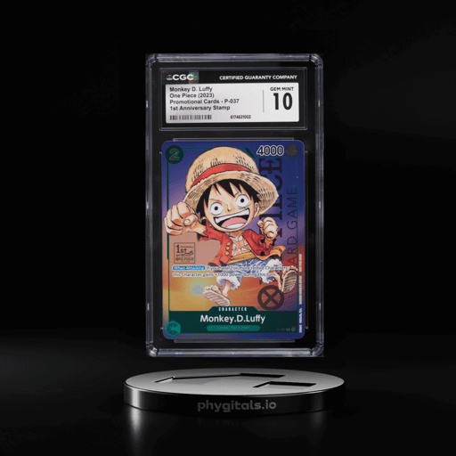 2023 One Piece Promo 1st Anniversary Stamp Alt Art Monkey D. Luffy #P-037 CGC 10 GEM MINT