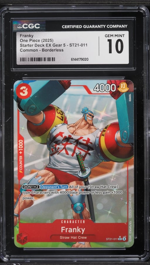 2025 One Piece Starter Deck EX Gear 5 Alt Art Franky #ST21-011 CGC 10 GEM MINT