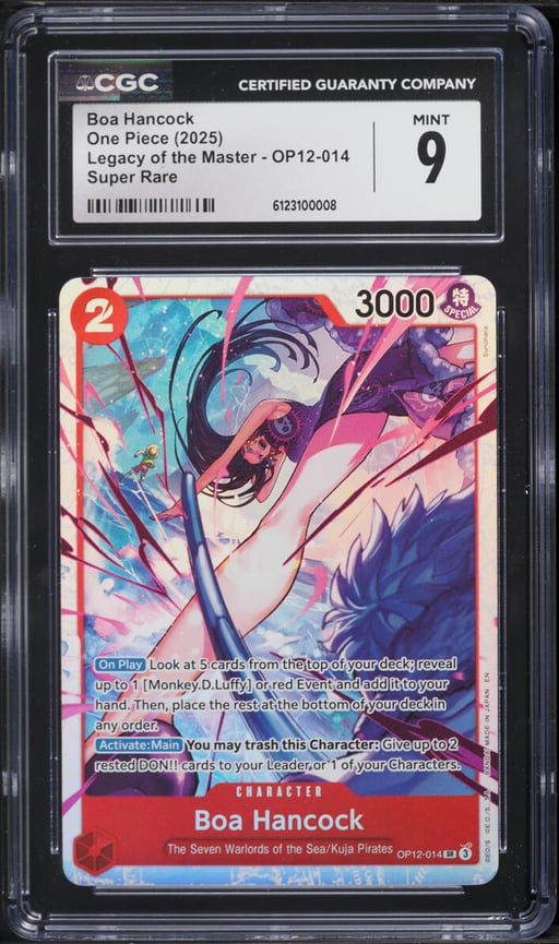 2025 One Piece Legacy Of The Master SR Boa Hancock #OP12-014 CGC 9 MINT