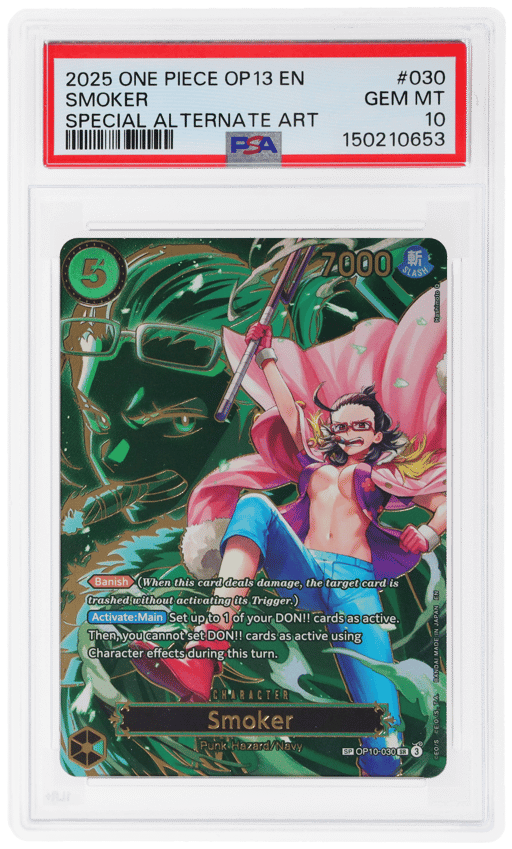 2025 One Piece Carrying On His Will Special Alternate Art Smoker #OP10030 PSA 10