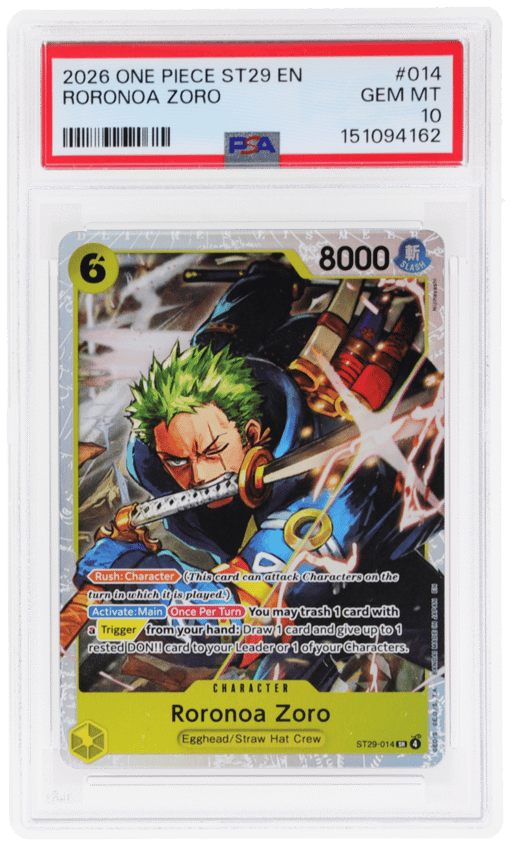 2026 One Piece Starter Deck Egghead Roronoa Zoro #ST29-014 PSA 10