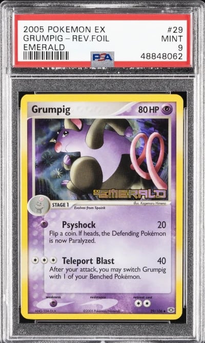 2005 POKEMON EX EMERALD #29 GRUM