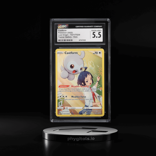 2022 Pokemon Sword & Shield Lost Origin Trainer Gallery Full Art Castform #TG11 CGC 5.5 EX+