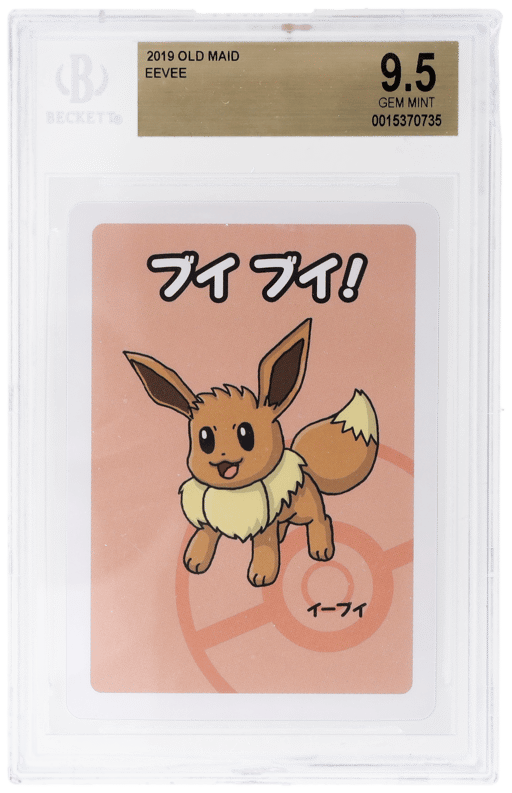 2019 Pokemon Old Maid Japanese Eevee BGS 9.5