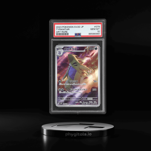 2023 Pokemon Scarlet and Violet Clay Burst Japanese Art Rare Tyranitar #79 PSA 10