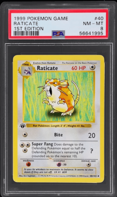 1999 Pokemon Base Set 1st Editio