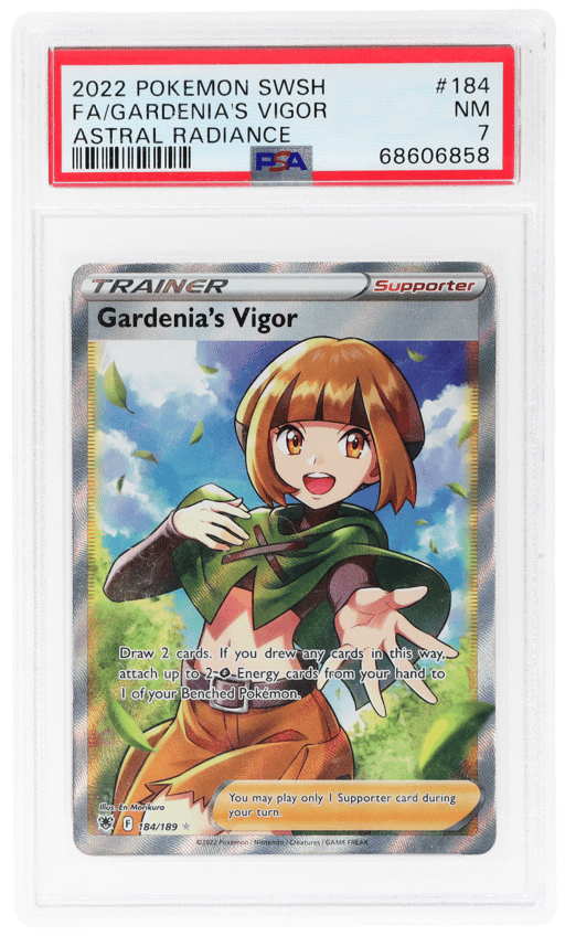 2022 Pokemon Sword and Shield Astral Radiance Gardenia's Vigor #184 PSA 7