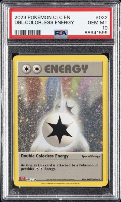 2023 POKEMON CLC-TRADING CARD GAME CLASSIC #032 DOUBLE COLORLESS ENERGY PSA 10