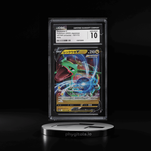 2022 Pokemon Japanese Sword & Shield VSTAR Universe Holo Rayquaza V #107 CGC 10 GEM MINT