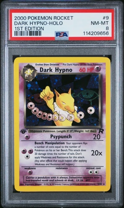 2000 POKEMON ROCKET 1ST ED #9 DA