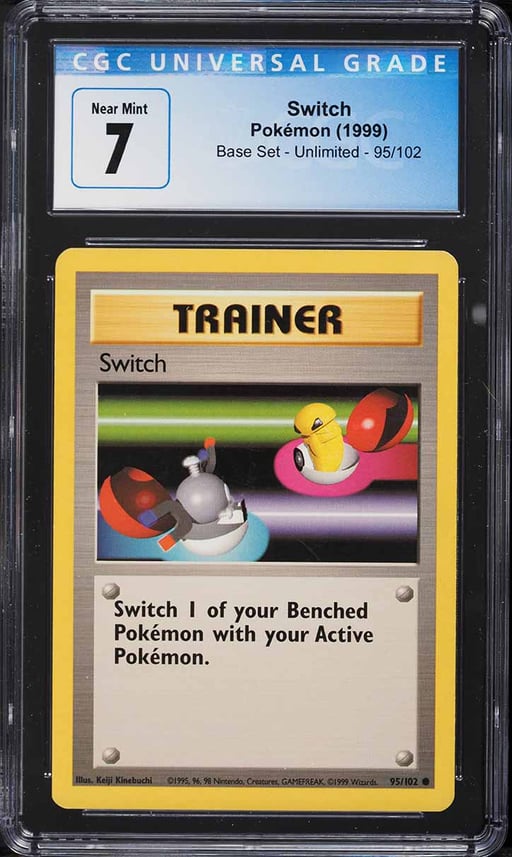 1999 Pokemon Base Set Switch #95 CGC 7 NRMT