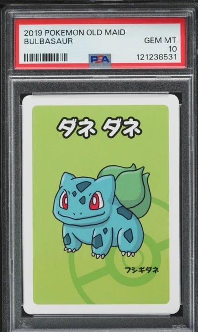 2019 Pokemon Japanese Playing Cards Old Maid Bulbasaur PSA 10 GEM MINT