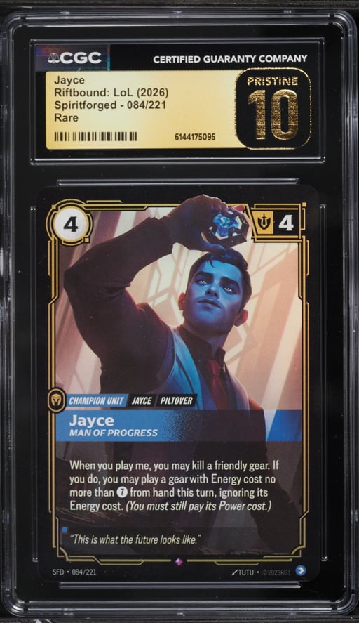 2026 Riftbound: LoL Spiritforged Jayce #084 CGC 10 PRISTINE