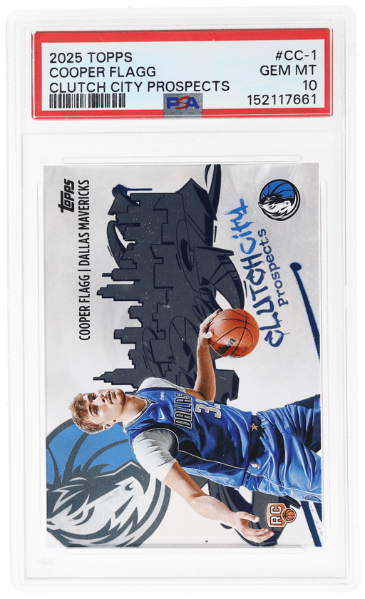 2025 Topps Clutch City Prospects Cooper Flagg #CC-1 PSA 10