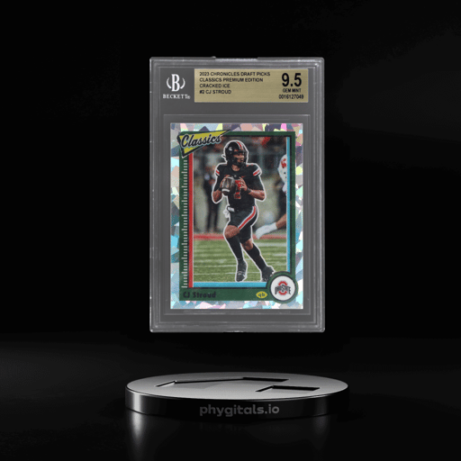 2023 Panini Chronicles Draft Picks Classics Premium Edition Cracked Ice CJ Stroud #2 5/11 BGS 9.5