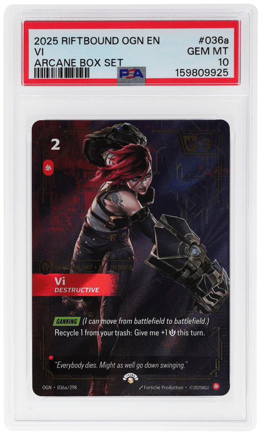 2025 Riftbound League of Legends Origins Arcane Box Set VI #036a PSA 10