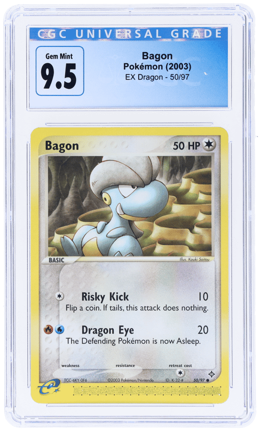 2003 Pokemon Ex Dragon Bagon #50 CGC 9.5