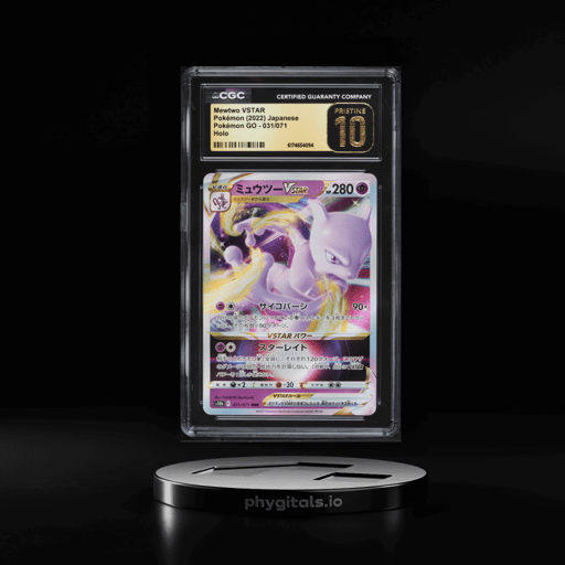 2022 Pokemon Japanese Sword & Shield GO Holo Mewtwo Vstar #31 CGC 10 PRISTINE