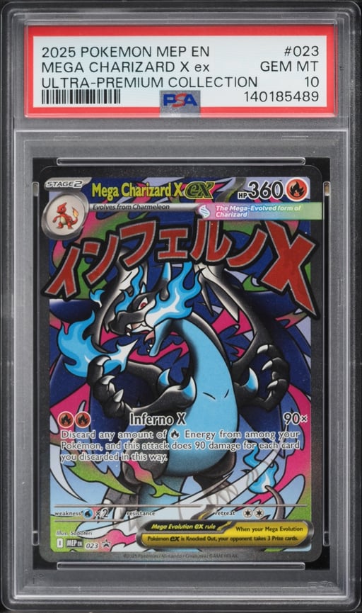 2025 Pokemon Mega Evolution Promo Ultra Premium MA Mega Charizard X EX #23 PSA 10 GEM MINT