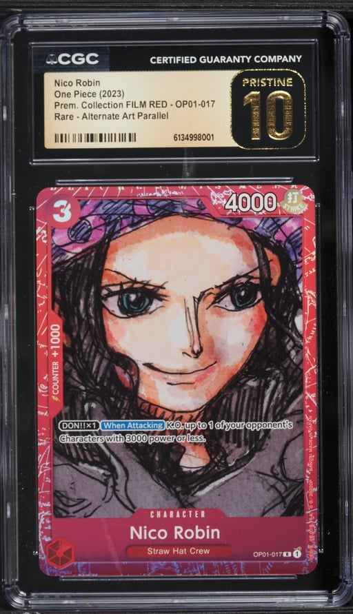 2023 One Piece Promo Premium Collection FILM RED Nico Robin #OP01-017 CGC 10 PRISTINE