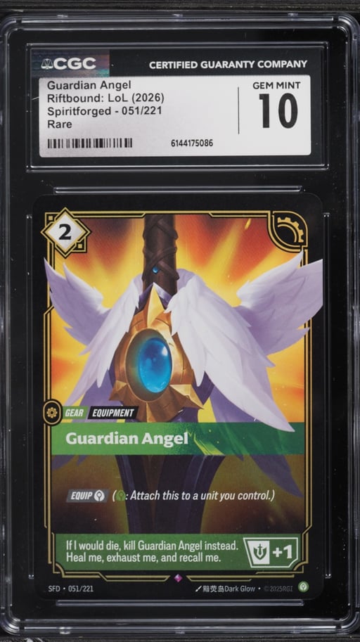 2026 Riftbound League Of Legends LoL Spiritforged Guardian Angel #51 CGC 10 GEM MINT