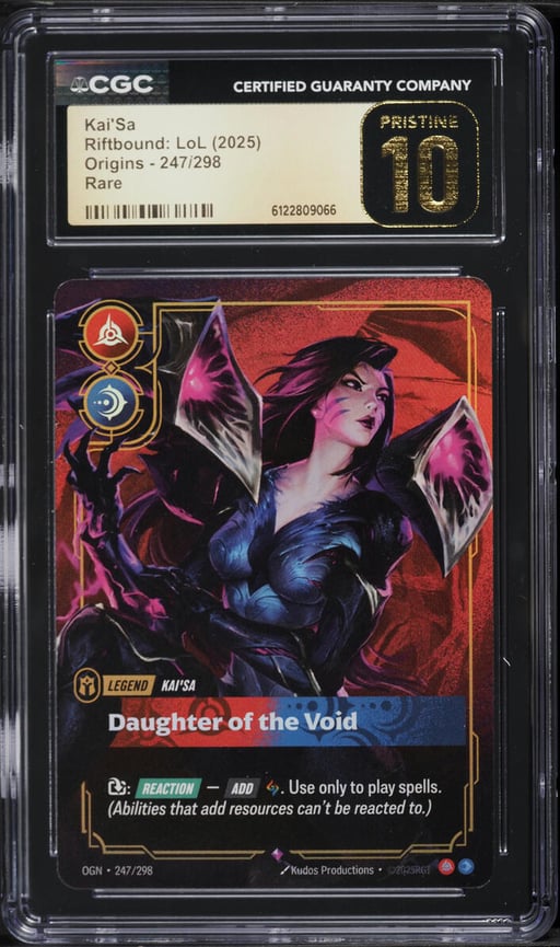 2025 Riftbound: LoL Origins Kai'Sa #247 CGC 10 PRISTINE