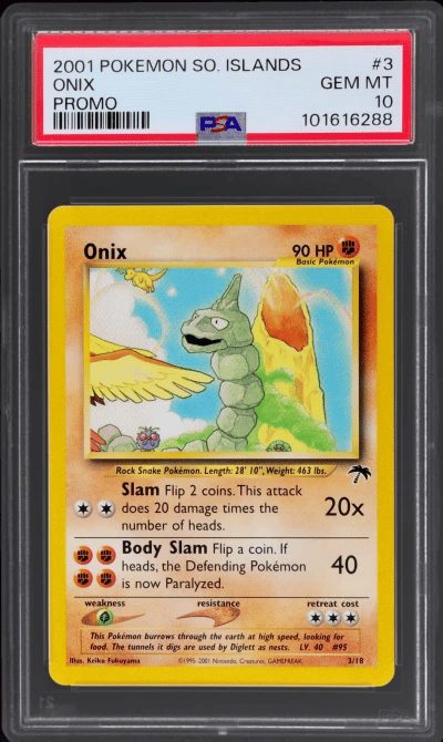 2001 Pokemon Southern Islands Promo Onix #3 PSA 10